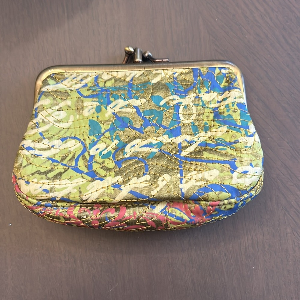Floral Multicolor Clutch, Kristin Lee Designs with crossbody chain, Walter Knabe